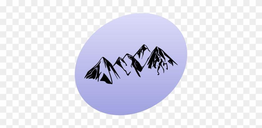 Blue Circle with White Mountain Logo - P Mountain Clipart - Black And White Mountain Clip Art - Free ...