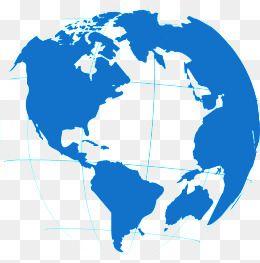 Blue World Globe Logo - Earth Globe Png, Vectors, PSD, and Clipart for Free Download