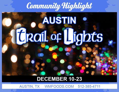 Blue Circle with White Mountain Logo - White Mountain Foods Blog: Austin Trail of Lights