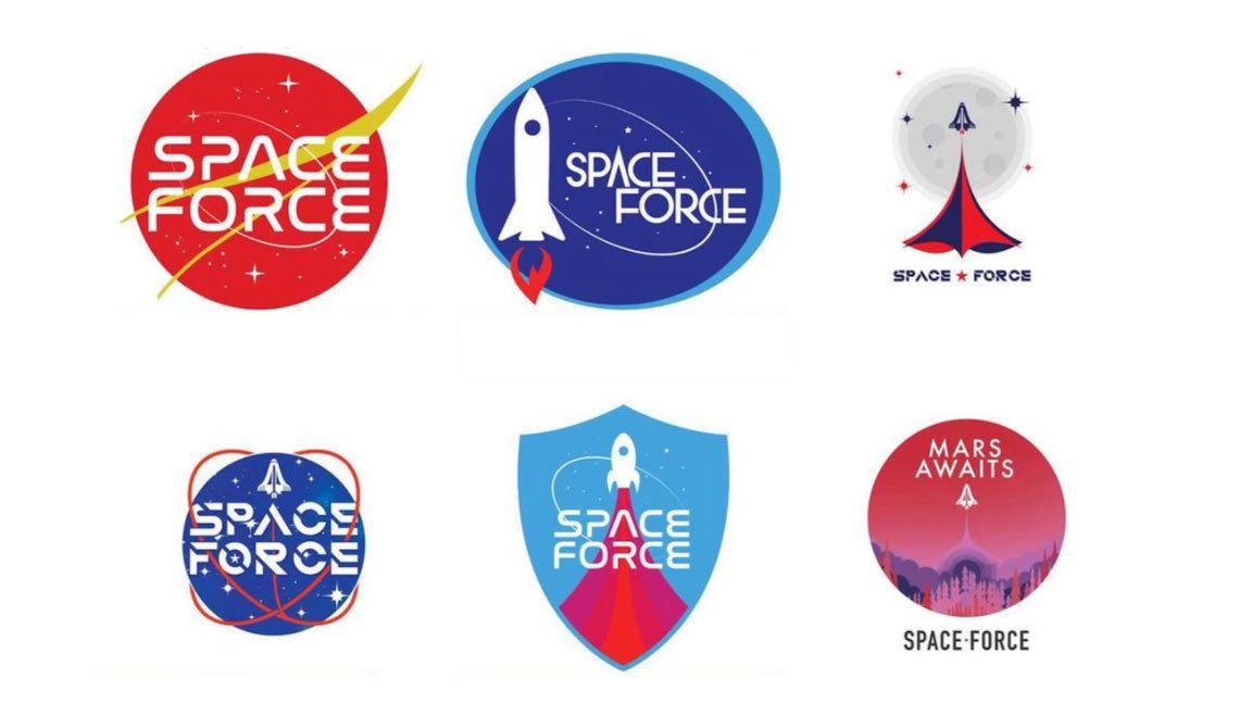 Space Force Logo - Space Force logo push smells like Trump steaks