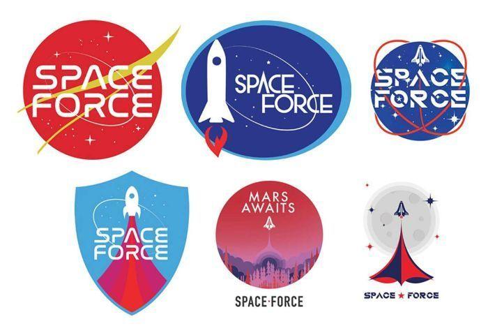 Space Force Logo - Donald Trump's 2020 re-election team offers up 'Space Force' logo ...