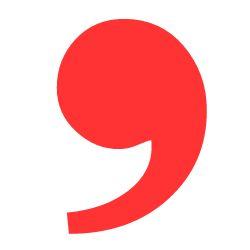 Red Comma Logo - Common Grammar Errors And How to Avoid Them On Your Blog