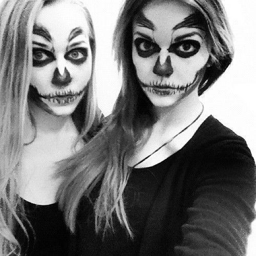 Makeup Black and White Logo - Halloween Skull Make Up Ideas