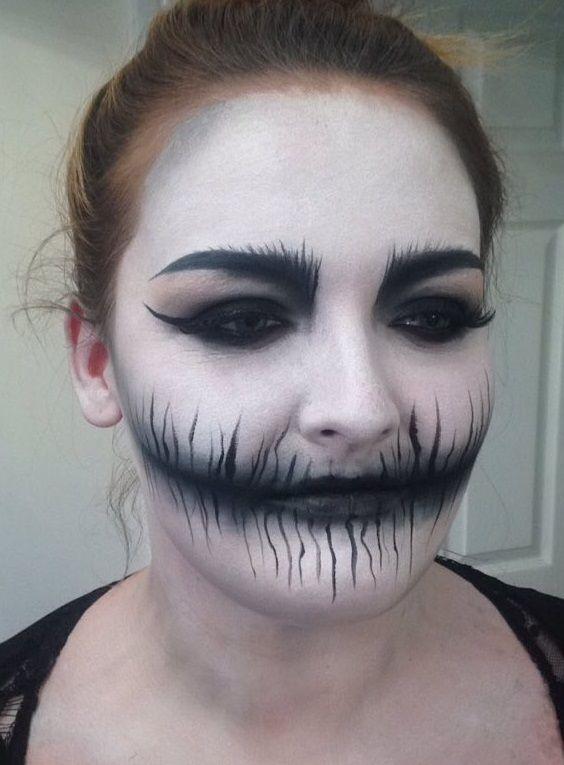 Makeup Black and White Logo - Corpse Like Black And White Halloween Makeup. Creative Ads and more