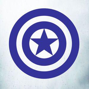 Blue Shield Car Logo - Captain America Shield Logo Car Laptop Wall Art Window Vinyl Decal