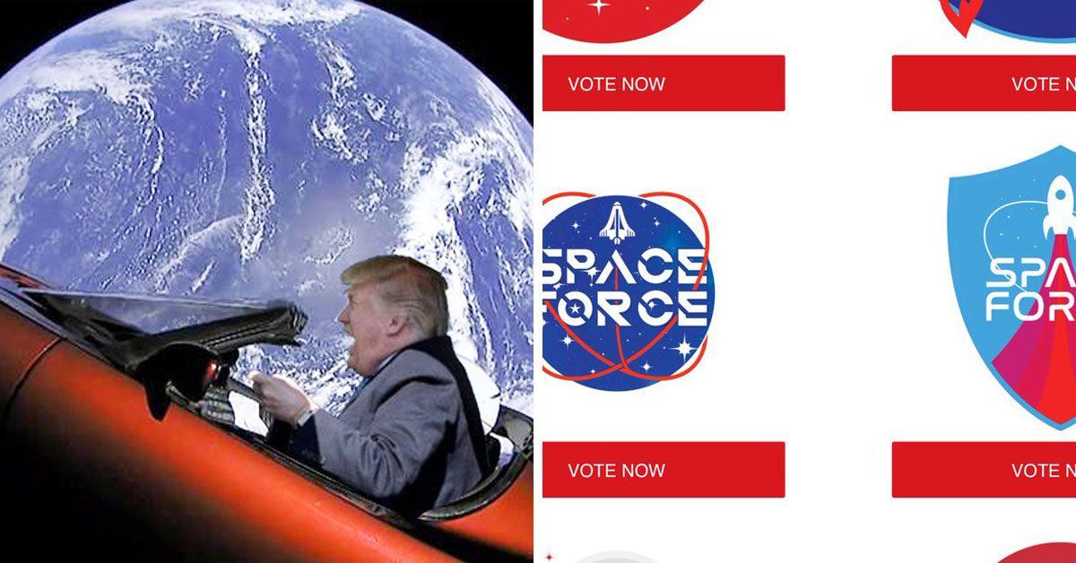 Space Force Logo - Trump Asked Supporters To Pick A 'Space Force' Logo And They're All ...