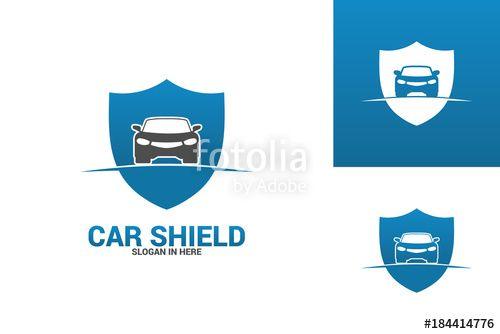 Blue Shield Car Logo - Car Shield Logo Template Design Stock Image And Royalty Free Vector