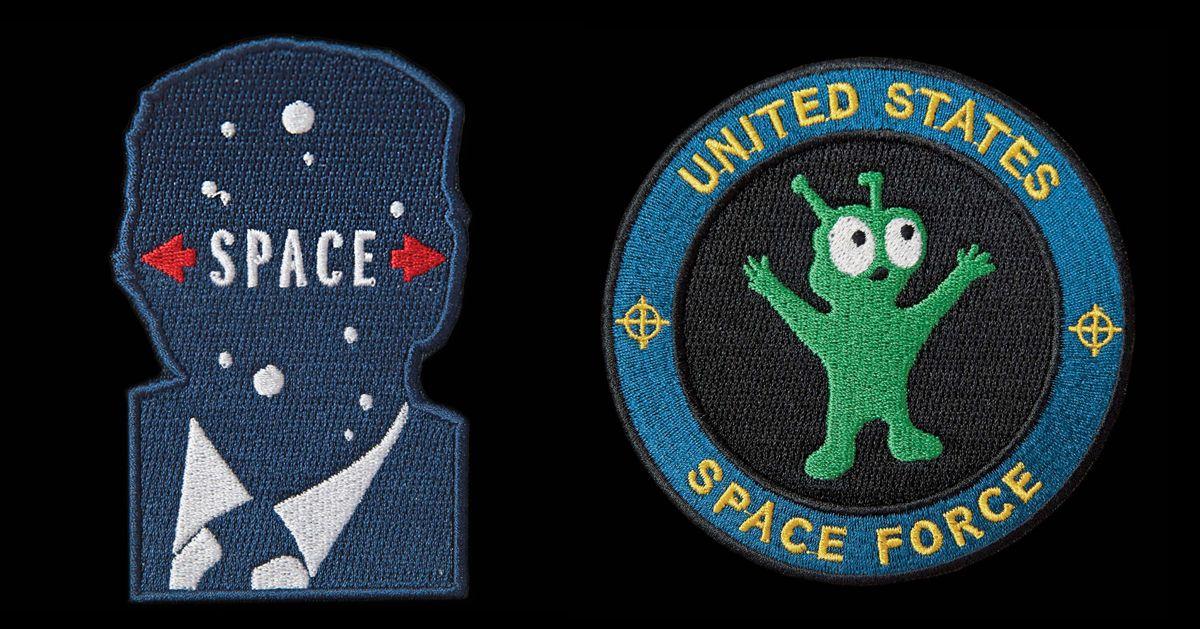 Space Force Logo - milton glaser perfectly mocks donald trump, among designers to ...