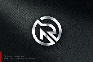 Black White R Logo - R logo Photo, Graphics, Fonts, Themes, Templates Creative Market