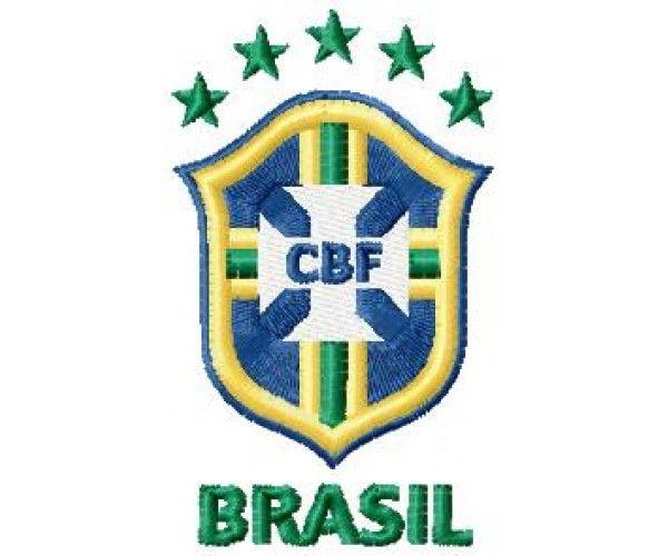 Brazil Logo - Brazilian Football Confederation logo machine embroidery design for ...