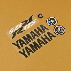 Black White R Logo - Replacement Black Black White Sticker Decal Kit For Yamaha YZF R 125