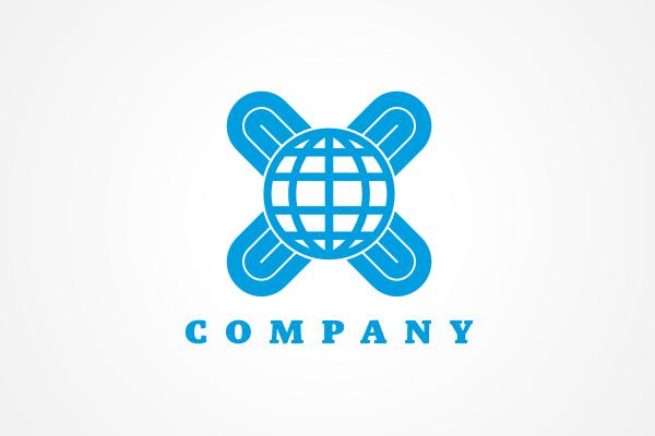 Blue World Globe Logo - Free Globe Logos