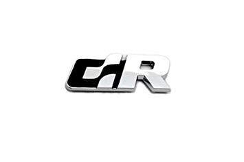 Black White R Logo - VW R Line R32 R36 GTI Racing Logo Emblem Badge Black By AUTO BAZZAR
