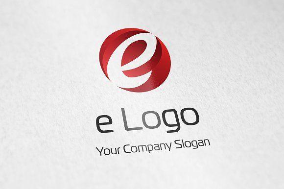 Red E Company Logo - Letter E logo vector icon ~ Logo Templates ~ Creative Market