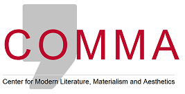 Red Comma Logo - COMMA – Center for Modern Literature, Materialism and Aesthetics