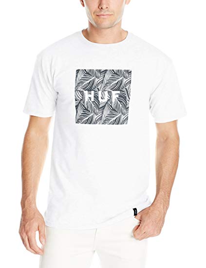 Leaf Box Logo - Amazon.com: HUF Men's Palm Leaf Box Logo T-Shirt, White, Medium ...