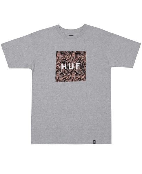 Leaf Box Logo - HUF - Palm Leaf Box Logo T-Shirt (Grey Heather) – EXCLUSIVE DNA