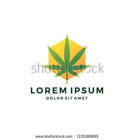 Leaf Box Logo - cannabis box cube hexagonal hemp marijuana hive leaf logo #box ...