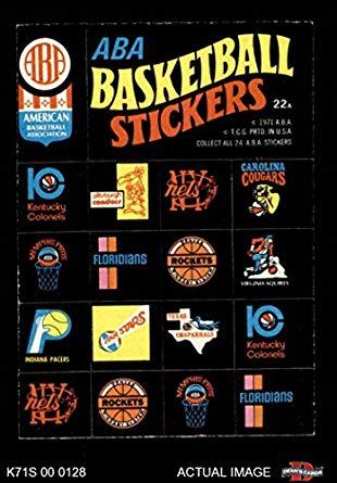 ABA Team Logo - Amazon.com: 1971 Topps Trios Stickers # 22 A ABA Team Logo Stickers ...