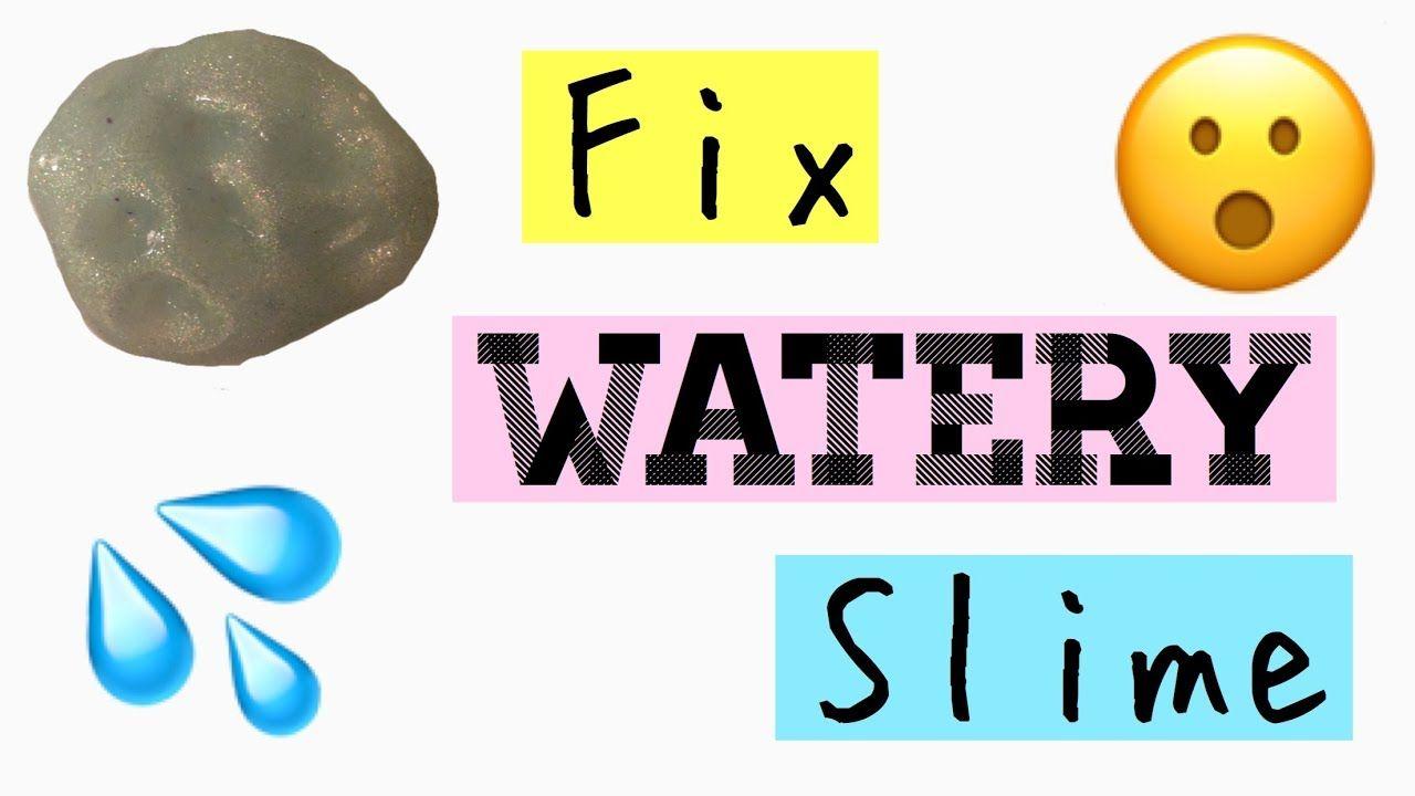 Clear Slime Logo - HOW TO FIX WATERY CLEAR SLIME| - YouTube