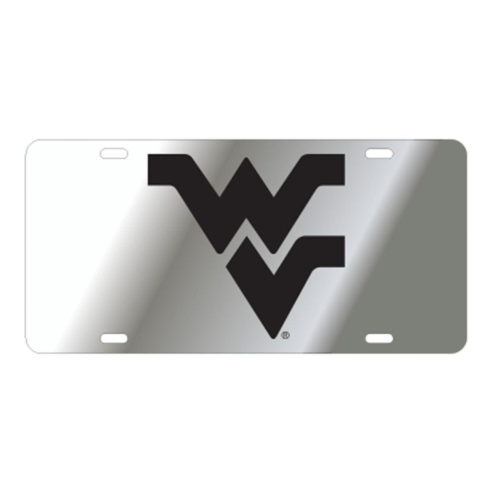 West Virginia Logo - West Virginia License Plate Silver/Black WV Logo