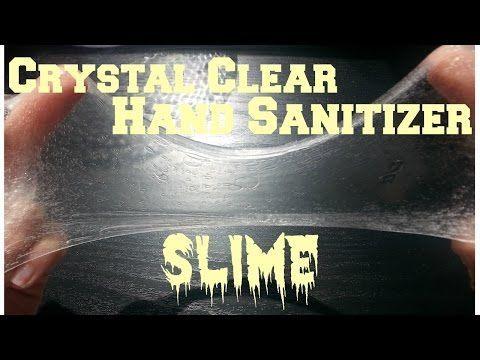Clear Slime Logo - DIY Crystal Clear Hand Sanitizer Slime. How To Make Clear Slime