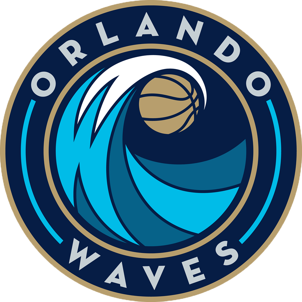 ABA Team Logo - Orlando Waves Primary Logo Basketball Association 2000