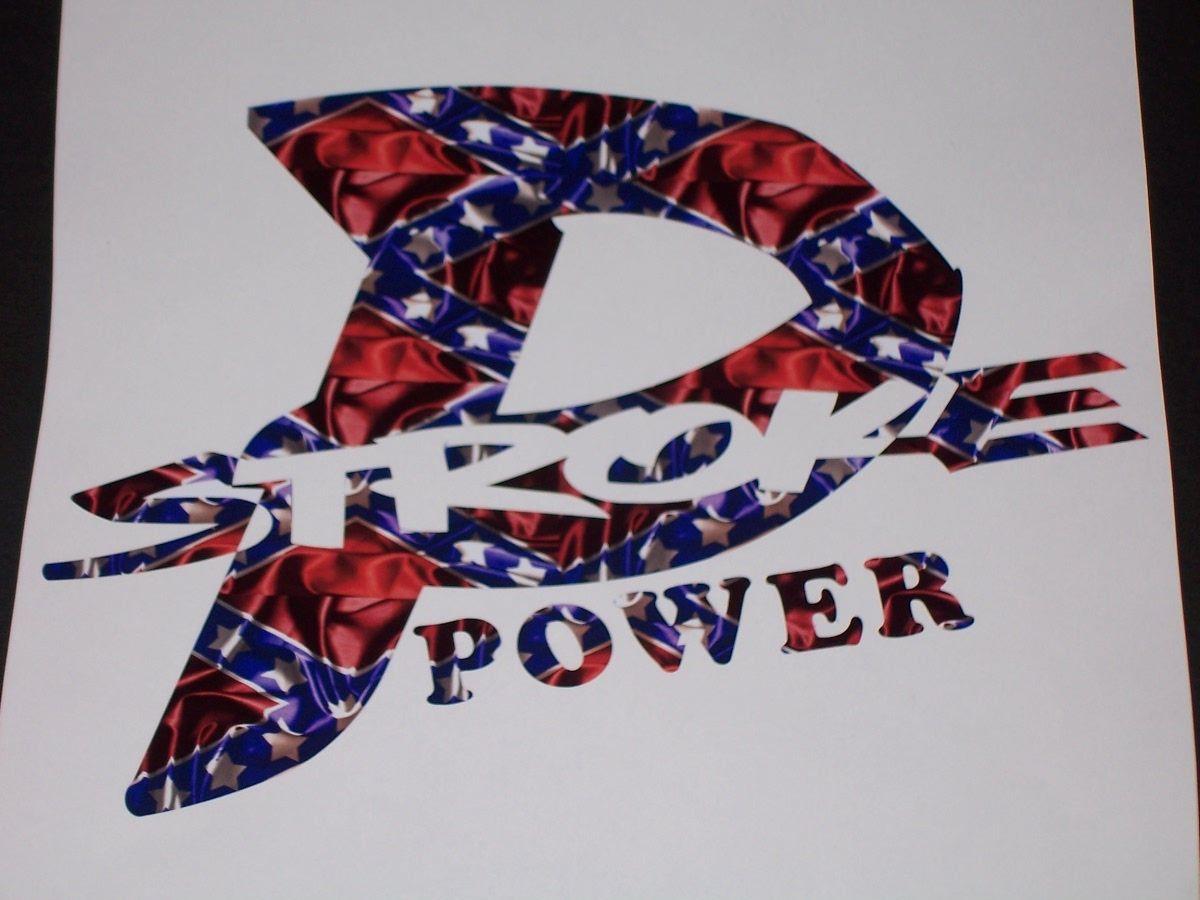 Camo Powerstroke Logo - REBEL FLAG P (Power) Stroke Power Decal