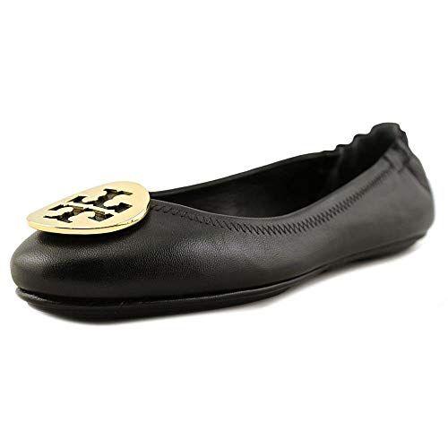 Tory Burch Black Logo - Amazon.com | Tory Burch Womens 51158251 Closed Toe Slide Flats | Shoes