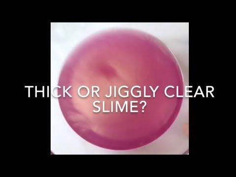 Clear Slime Logo - IS IT CLEAR THICK OR CLEAR JIGGLY SLIME? GUESS THE TYPE OF CLEAR
