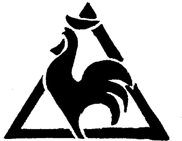 Rooster in Triangle Logo - Black rooster Logos