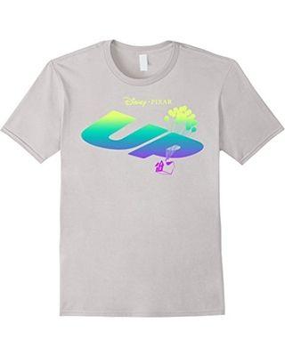 Pixar Up Logo - Amazing Deal on Disney Pixar Up Rainbow Gradient Logo Graphic T-Shirt