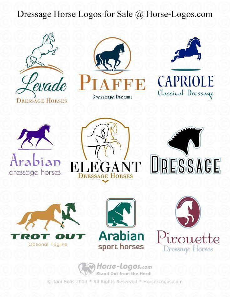 Horse Company Logo - Dressage #Horse #Logos Horse Logos.com. Dressage Horses