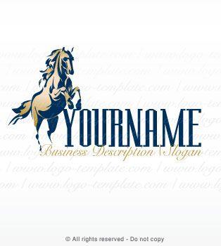 Horse Company Logo - Logo template #382 | Logo Templates horse Pre made logo design ...