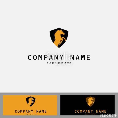 Horse Company Logo - Shield Horse Company Logo Stock Image And Royalty Free Vector Files