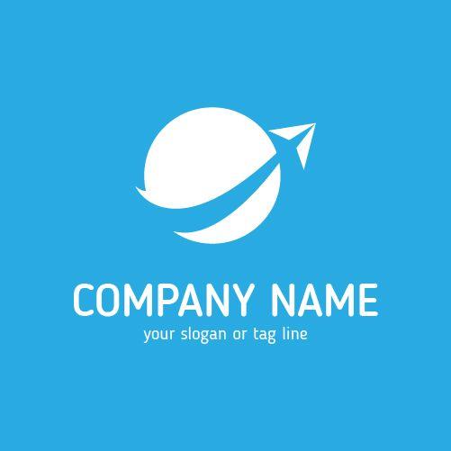 Green and Blue Company Logo - Buy business travel company logo template. Travel Trip logo
