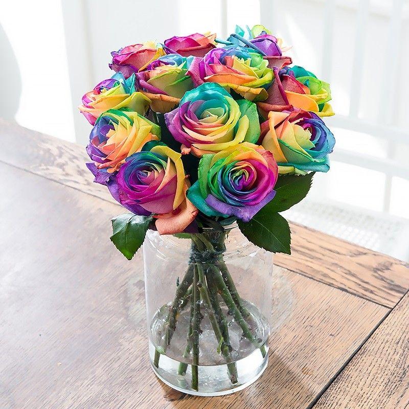 Rainbow Flower Company Logo - Rainbow Flowers | Rainbow Flower Bouquets | Blossoming Gifts