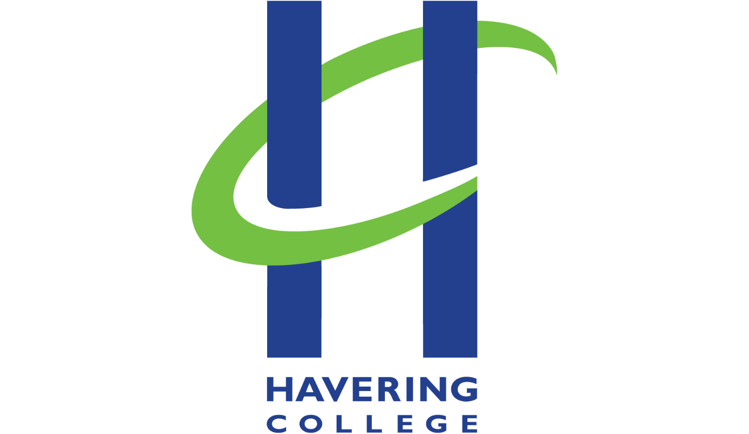 Green and Blue Company Logo - Havering College of F &HE - Queen's Theatre