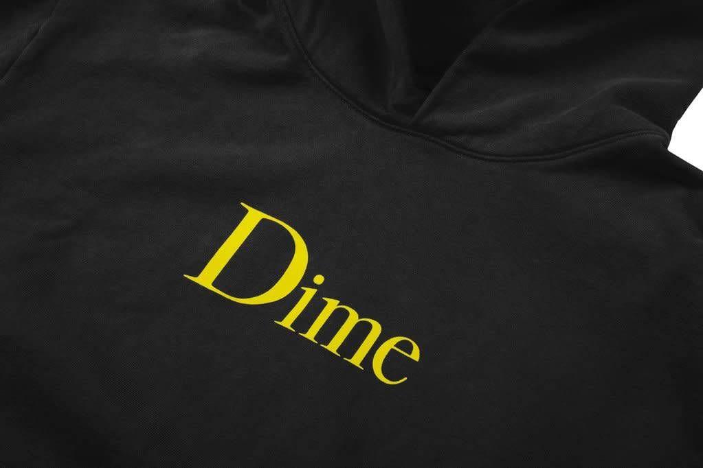 Classic Clothing Logo - Dime Dime Classic Logo Hoodie - Black - Ninetimes Skate Shop