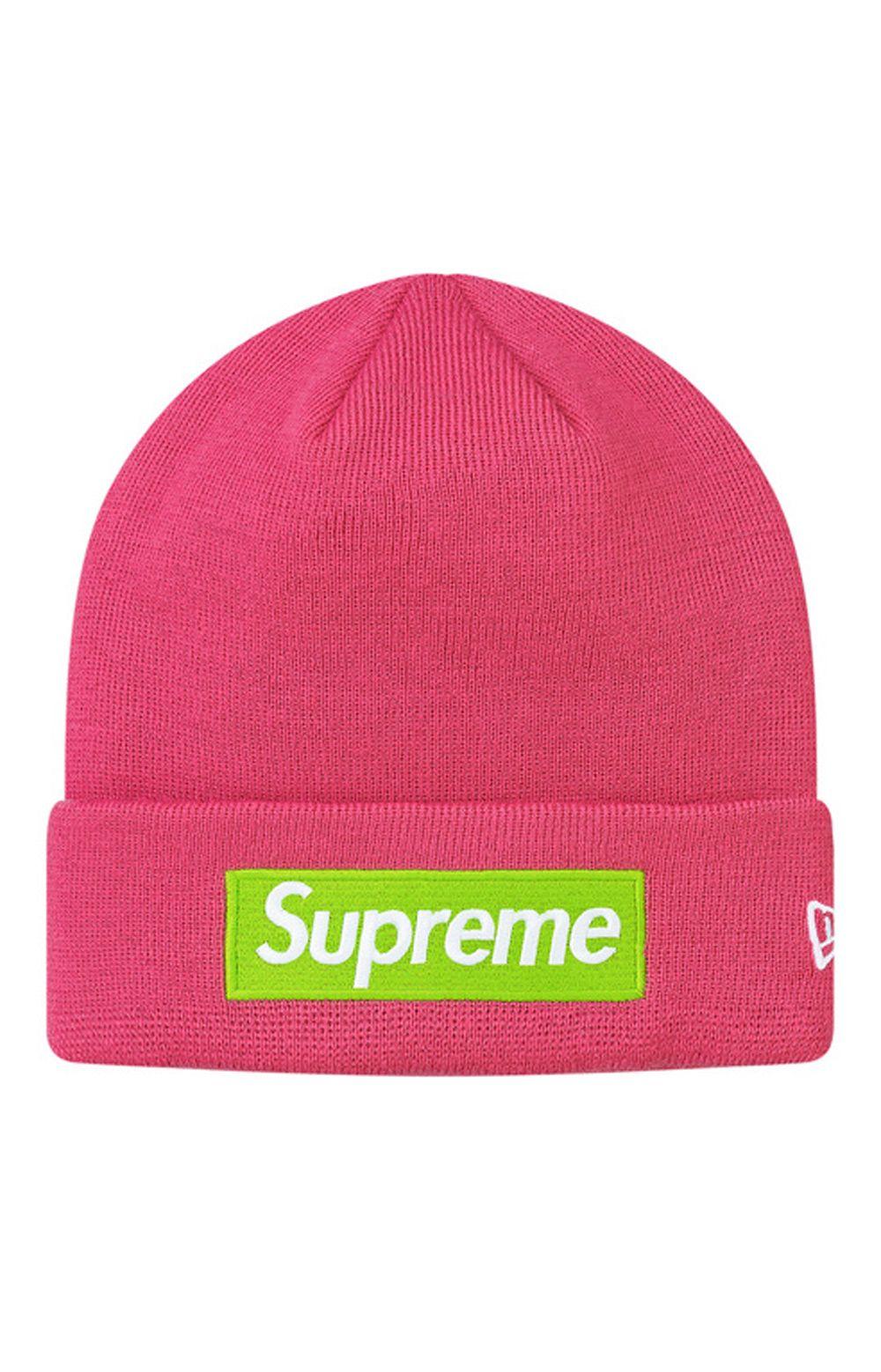 Pink Supreme Box Logo - Supreme, Box Logo Beanie - Pink | MLTD