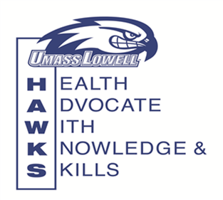 Blue Hawk Promotion Logo - Healthy H.A.W.K.S. | Health Education & Promotion | UMass Lowell