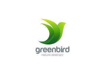 Green Bird Logo - Dove Logo Photo, Royalty Free Image, Graphics, Vectors & Videos