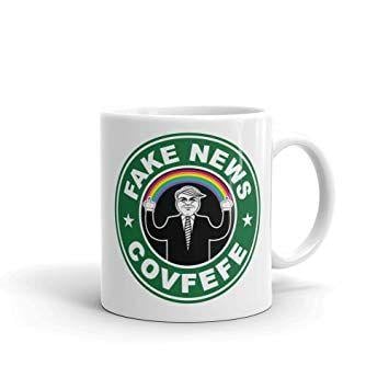 Fake Starbucks Logo - Amazon.com: Donald Trump Starbucks Logo Parody Satire - Fake News ...