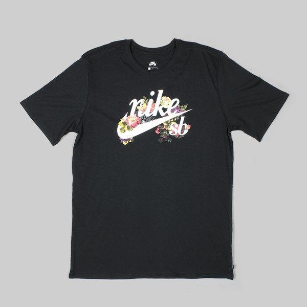 Nike Skateboarding Logo - NIKE SB LOGO TEE 'ROSE PACK' BLACK WHITE | NIKE ...