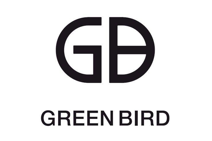 White Green Bird Logo - Green Bird