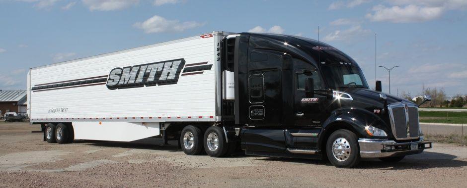 Refrigerated Trucking Company Logo - Smith Trucking Transportation