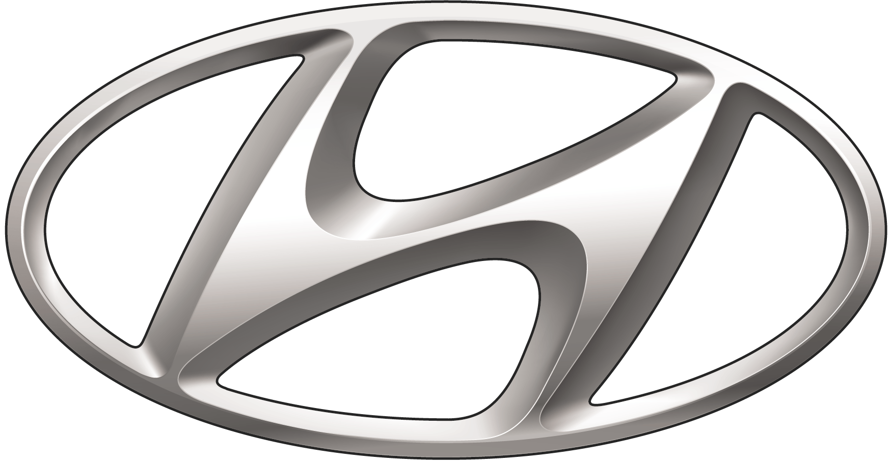Black and Silver Car Logo - Hyundai Logo - Free Transparent PNG Logos