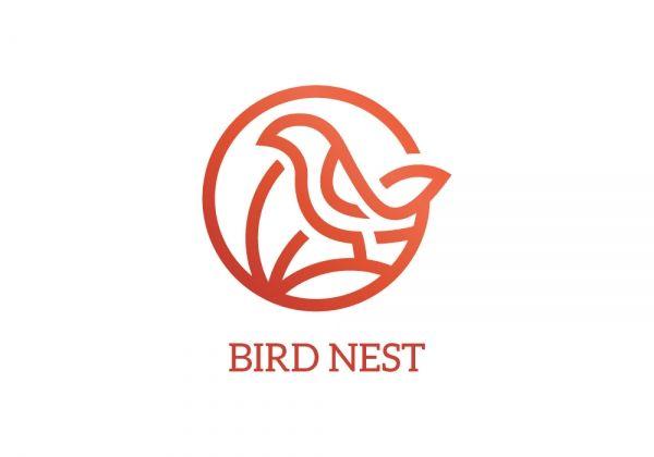 Birds and Nest as Logo - Bird Nest • Premium Logo Design