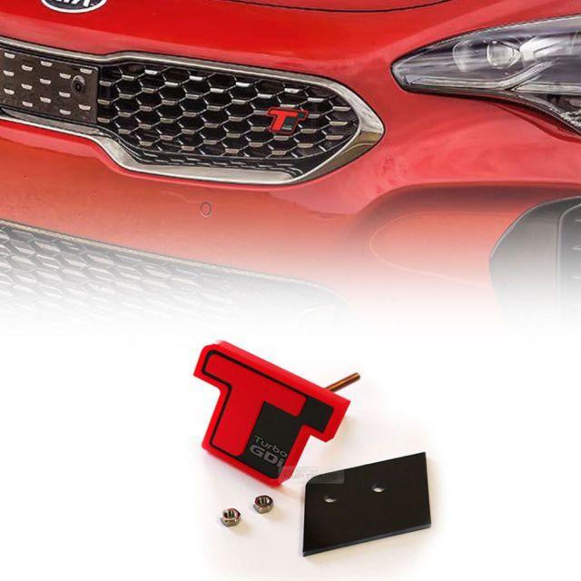 Red Point Car Logo - Front Grill Turbo GDI Red Point Emblem Logo Badge for KIA 2017