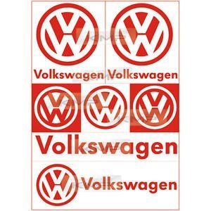 Red Point Car Logo - Red Point Logo Fashion Decal Sticker A5 1Sheet For VW Volkswagen Car